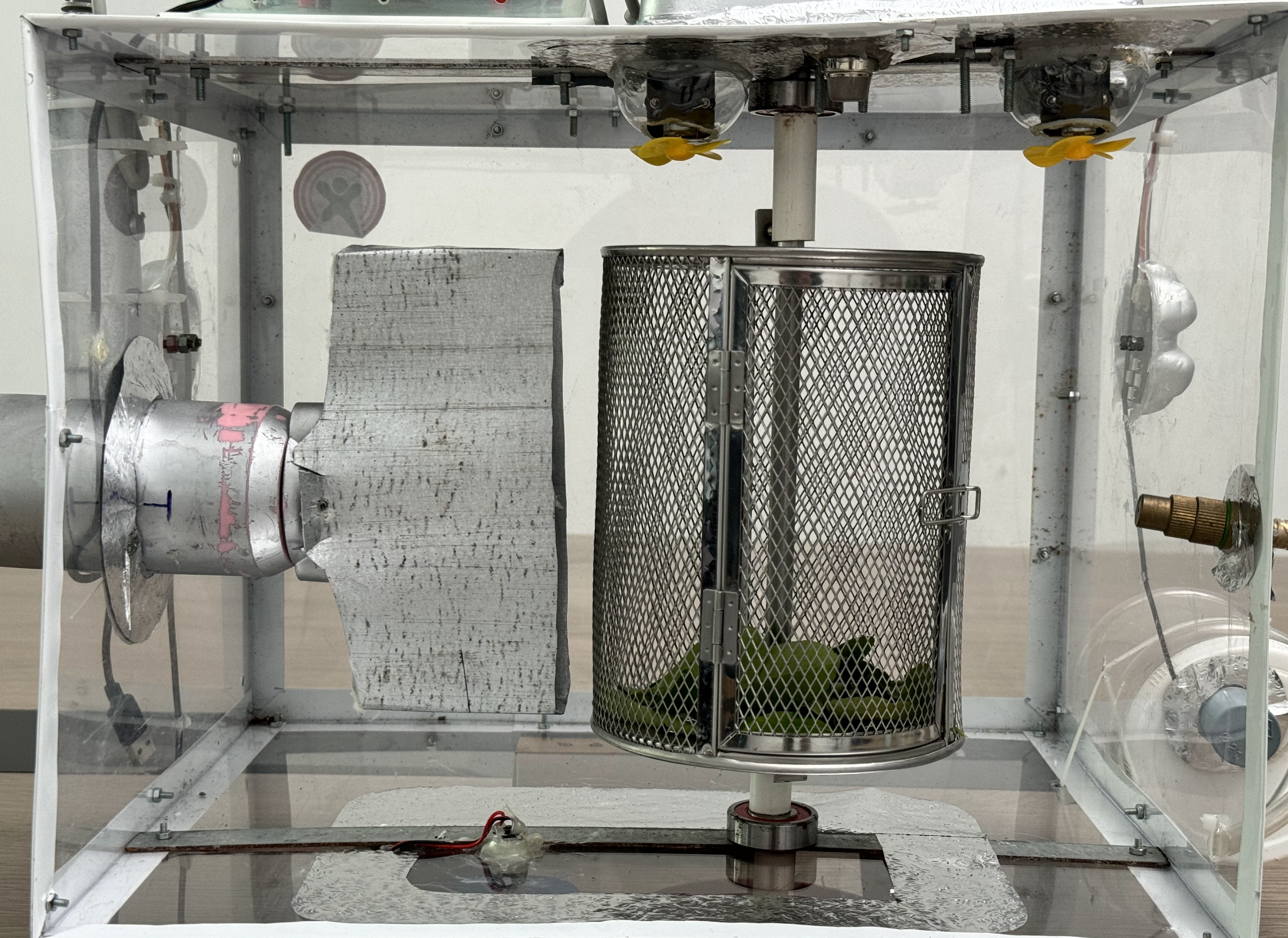 Integrated tea leaf dryer